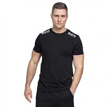 Camiseta de Hombre Lonsdale Ajuste Regular y Camiseta Benlee Event Manga Corta Negra - Talla L