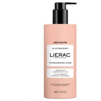 Lierac Body Nutri Replenishing Milk 400 ml - A nourishing body milk designed for dry and sensitive skin, enriched with natural ingredients to restore moisture and elasticity, providing a soothing effect for skin prone to tightness