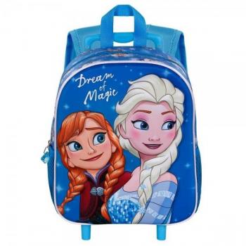 Mochila con Ruedas Frozen 2 Disney Trolley 3D Dream Niña y Niño Infantil Azul - Licencia Oficial Kiglam