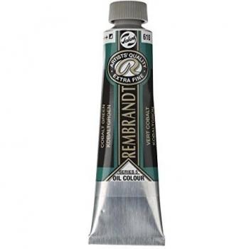 Talens Rembrandt - Excelentes colores de pintura al óleo - 40 ml - 610 Verde cobalto