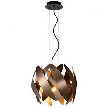 Lámpara colgante moderna Vivana de cobre y negro