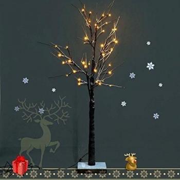 Arbol de Navidad Decoracion Estructura tipo Cuerda con 32 Luces LED 120 cm Christmas Tree