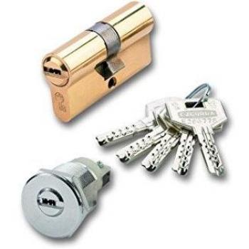 Ezcurra M15674 - Cilindro de seguridad laton ds10/70 descentrado