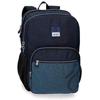 Enso Blue Mochila Doble Compartimento Adaptable a Carro Azul 30,5x44x17 cms Poliéster 20.13L