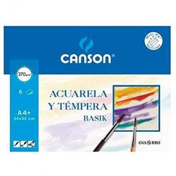 Canson Acuarela Basik, Minipack A4+