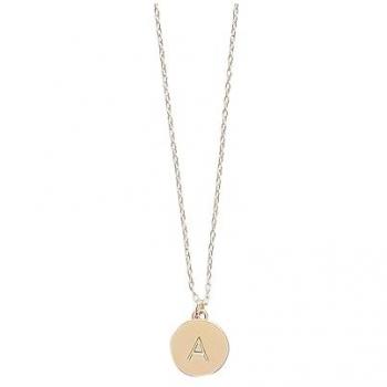 Kate Spade New York Gold Mini Initial Pendant Necklace - A, One Size