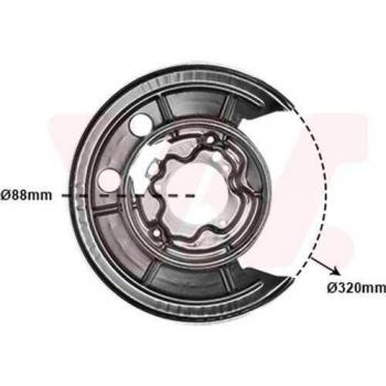 Van Wezel 1651374 - Refuerzo para parachoques