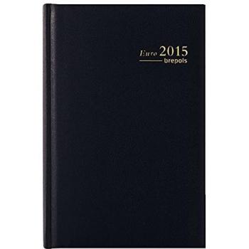 Agenda Brepols Euro 2025, 14.8 x 21 cm, negra