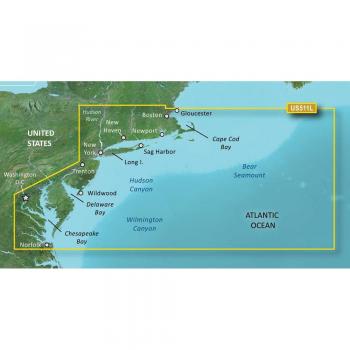 Garmin BlueChart g3 Vision HD VUS511L - Boston to Norfolk