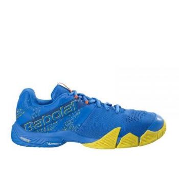 Zapatillas Babolat Movea Hombres Azul y Amarillo - Sujeción, Frescura