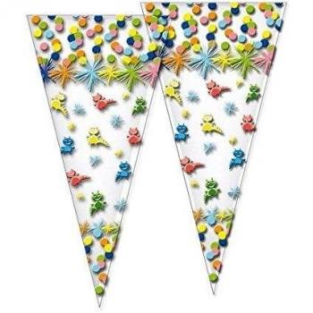 Verbetena - Bolsa cono dragoncitos, 20x40 cm, pack 100 unidades