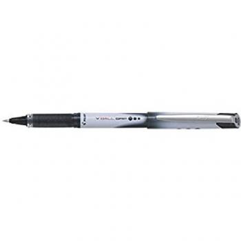 PILOT-Lote de 3 bolígrafos roller tinta líquida V-Ball Grip 05 Pte fina, color negro