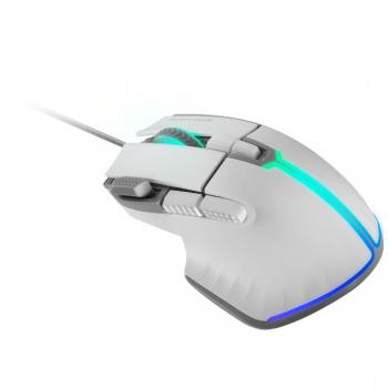 Mars Gaming MM-XT Ratón Gaming RGB Ergonómico con Reposa Pulgar 12800DPI Switches Huano Blanco