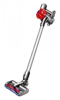 Dyson DC62 - Aspiradora sin cable, 2 modos de aspiración, 350 W de potencia, 28/100 W de succión, cubo 0,4 l, color rojo
