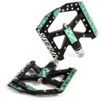 MSC Bikes MSC Superflat - Pedales para plataforma de ciclismo, color verde anodizado