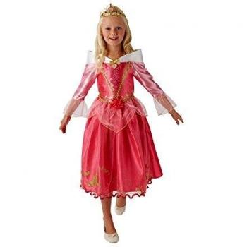 Princesas Disney - Disfraz de Bella Durmiente Deluxe para niña, infantil 7-8 años
