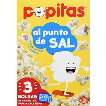 Popitas - Palomitas de microondas pack de 3, 300 gr