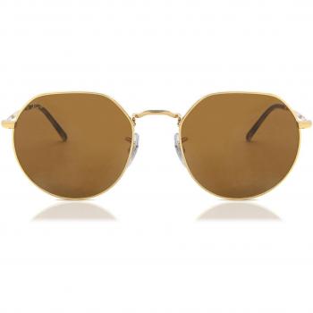 Ray-Ban RB3565 Jack 919633 Men's Geometric Sunglasses Gold 51mm