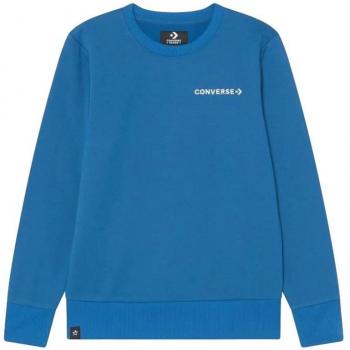 Sudadera Converse Wordmark Crew Azul Infantil 12-13 Años