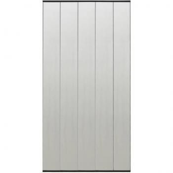 Puerta de mosquitero con cortina de malla negra 100x220 cm poliéster