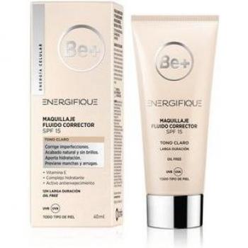 Be+ Energifique Maquillaje Fluido Corrector SPF15 Tono Claro 40ml