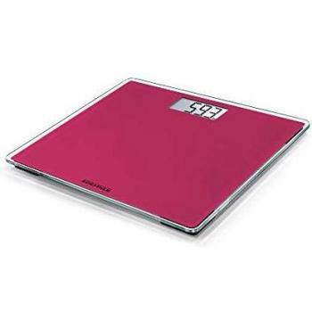 Soehnle Báscula de baño Style Sense Compact 200 Think Pink, peso digital con pantalla LCD, balanza electrónica con apagado y encendido automáticos