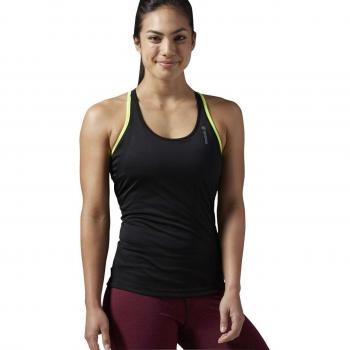 Reebok Re Lbt Camiseta de Tirantes, Mujer, Negro