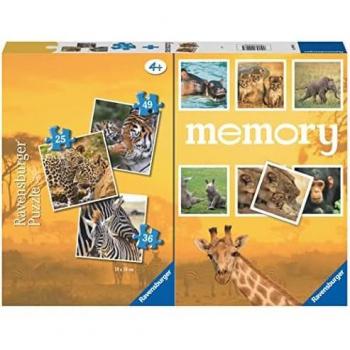 Ravensburger Memory + 3 Puzzles Multipack Sabana