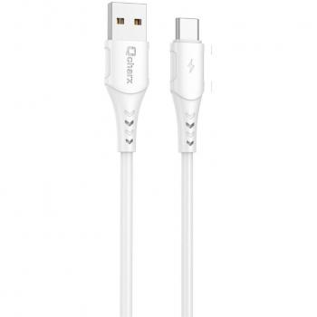 QCHARX Lisbon Cable USB a microUSB 3A 1mts PVC blanco QCHLIS1