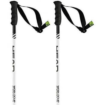 Head Worldcup SL Jr - Bastones de esquí Unisex, Color Blanco, Blanco, 105