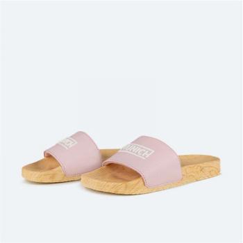 Chanclas Munich Mujer Flat Slider en color verde