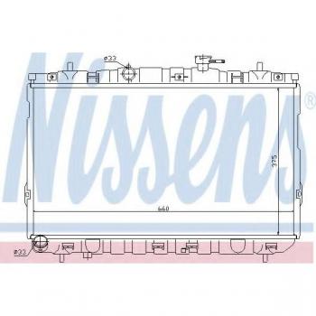 Radiador de refrigeración del motor NISSENS 67494