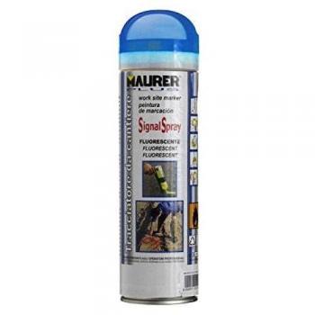 MAURER Spray Pintura Trazador Azul Fluorescente 500 ml.