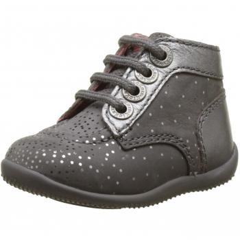 Kickers Bonbon - Primeros Pasos de Otra Piel Bebé-Niños, Gris