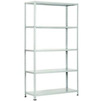 Estantería de Metal 100x40 cm con 5 Baldas, Acero Barnizado y Estructura Resistente