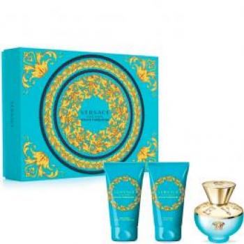 Versace Dylan Turquoise Pour Femme Eau De Toilette Perfume Gift Set (50ml) with Shower Gel & Body Gel