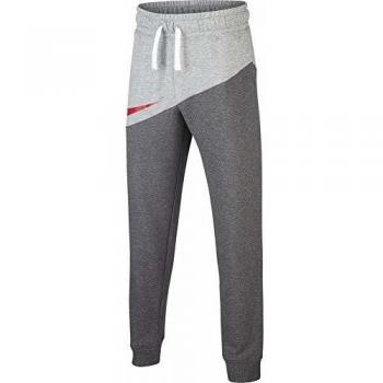 NIKE Sportswear Pantalón, Niños, Charcoal Heathr/University Red, M