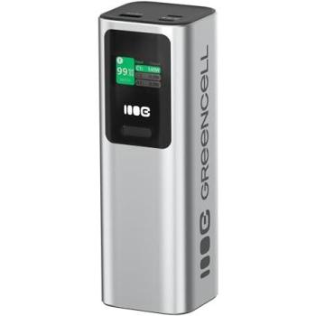Power Bank Greencell PowerPlay Ultra 25200mAh 140W con 2x USB-C y 1x USB-A