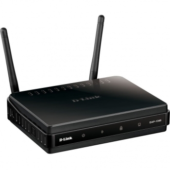 D-Link DAP-1360 Router Inalámbrico con 1 Puerto, WiFi-N/300Mbps, 2 Antenas y WPS