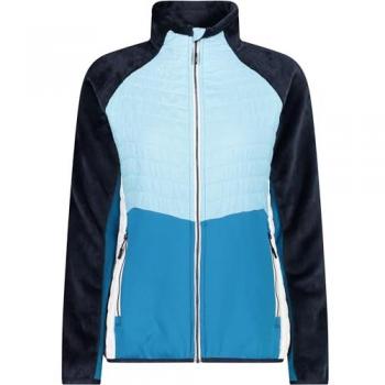 CMP Women's Hybrid Fleece Jacket - Light Turquoise, Size L