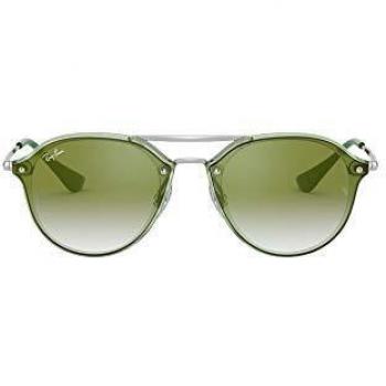RAY-BAN JUNIOR RJ 9067SN Gafas de sol, Verde transparente, 53 mm, Unisex