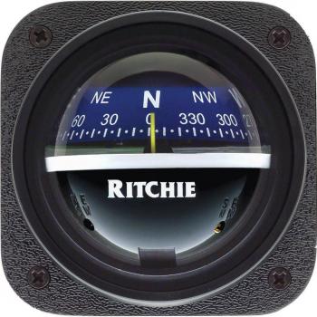 RITCHIE V-537B EXPLORER COMPASS - BULKHEAD MOUNT - BLUE DIAL
