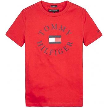 Tommy Hilfiger KB0KB04676 Essential Tommy GRAP Camisetas Y Camisa DE Tirantes Junior Unisex Red 10Y