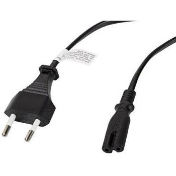 Cable de Alimentación Lanberg con Conectores CEE 7/16 a IEC320 C7, 1.8 Metros, Color Negro