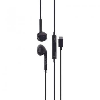 Auriculares DCU 34151011 USB Tipo C Estéreo Negros