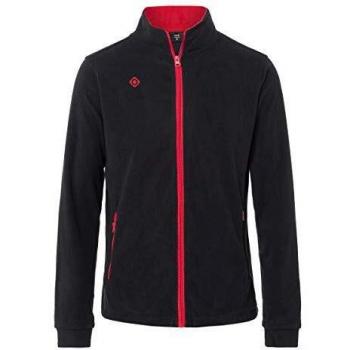 Izas OBI Chaqueta De Forro Polar, Hombre, Negro/Rojo, 3XL