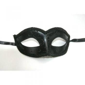 MENS OR LADIES MIDNIGHT BLACK VENETIAN MASQUERADE CARNIVAL PARTY EYE MASK