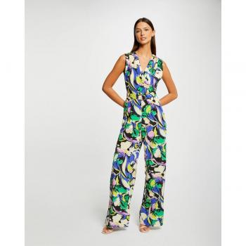 Mono largo de pernera ancha estampado de mujer Morgan