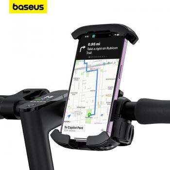 Soporte Universal para Teléfono de Motocicleta y Bicicleta Baseus, Soporte para Manillar, Compatible con Xiaomi, Huawei, iPhone 15 y 14 Pro Max