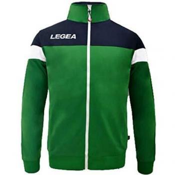 LEGEA Bolivia Full Zip Chaqueta, Hombre, Verde/BLU, S